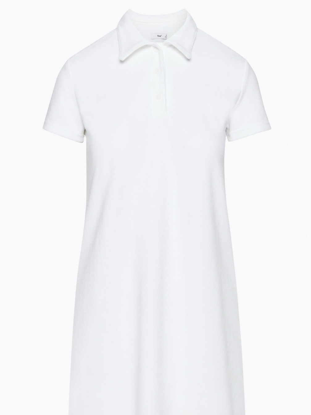 Aritzia Tna White Terry Cloth Polo Tennis Dress Pool Cover Up